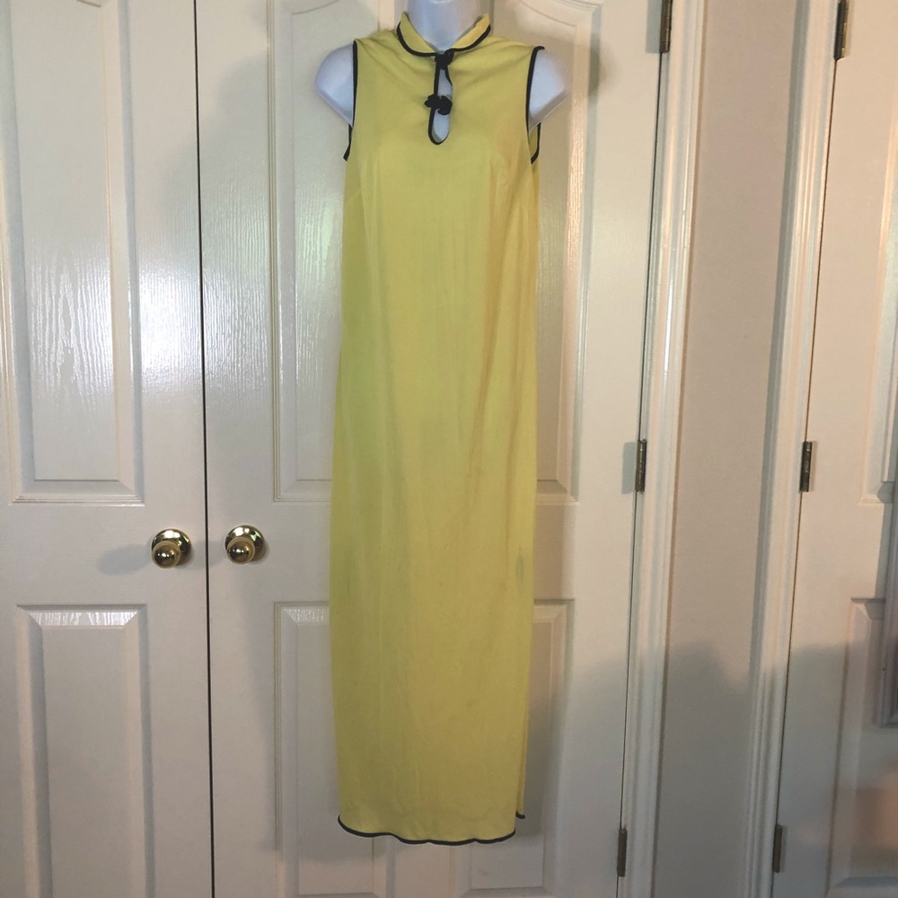Cheongsam Antique Yellow Gown
